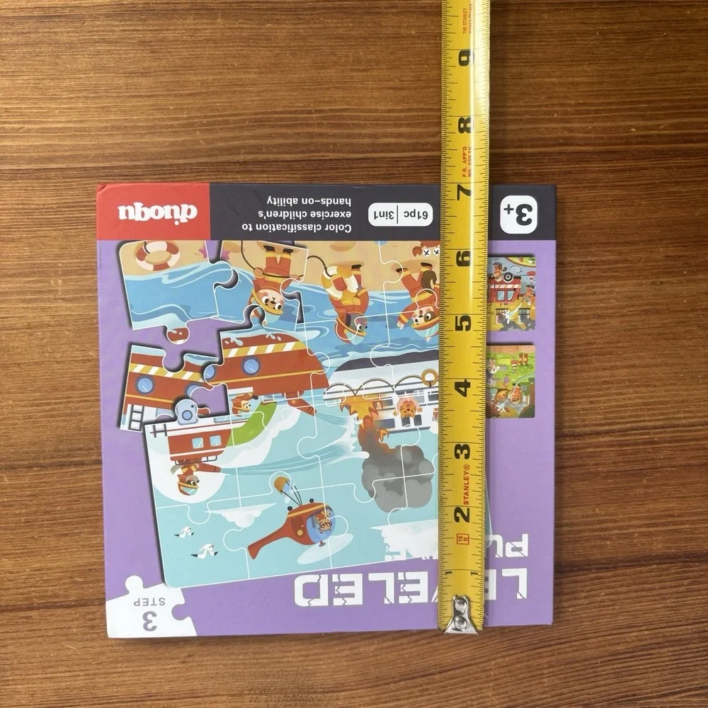Leveled Puzzle 3 Step 61pc 3-in-1 Firefighter Rescue Puzzle Ages 3+